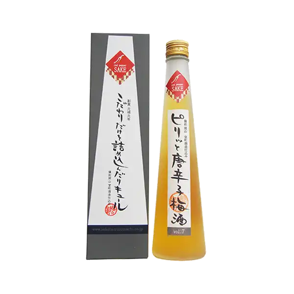 ピリッと唐辛子梅酒(箱入り)